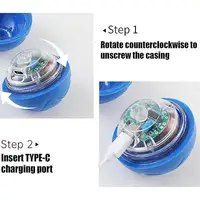 Active Rolling Ball For Dogs Vibrating Rolling Ball Automatic Rolling Ball Toys For Puppy USB Rechargeable Interactive Dog 4
