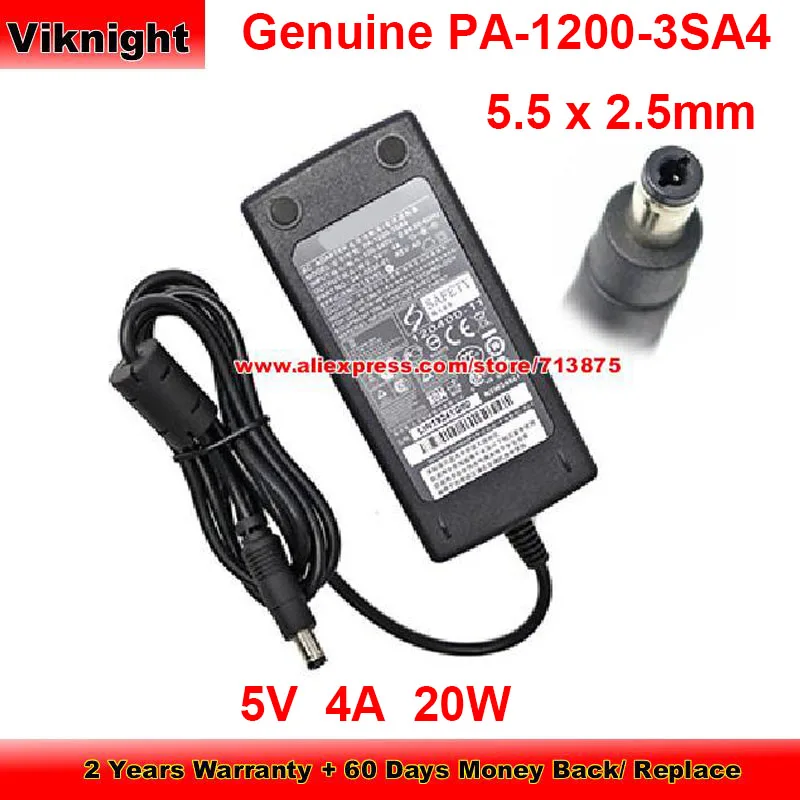

Genuine PA-1200-3SA4 Ac Adapter 5V 4A for Liteon 341-0536-01 20W with 5.5 x 2.5mm Tip Power Supply