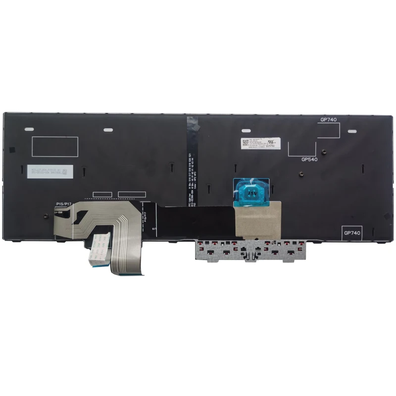 Teclado Russo Retroiluminado para Lenovo Thinkpad T15 Gen2 5n21b44438 Laptop ru Cor Preta Novo - Imagem 5