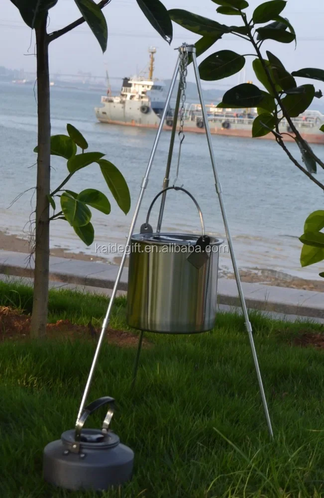 Portable Camping Aluminum Tripod Stand For Outdoor Cooking