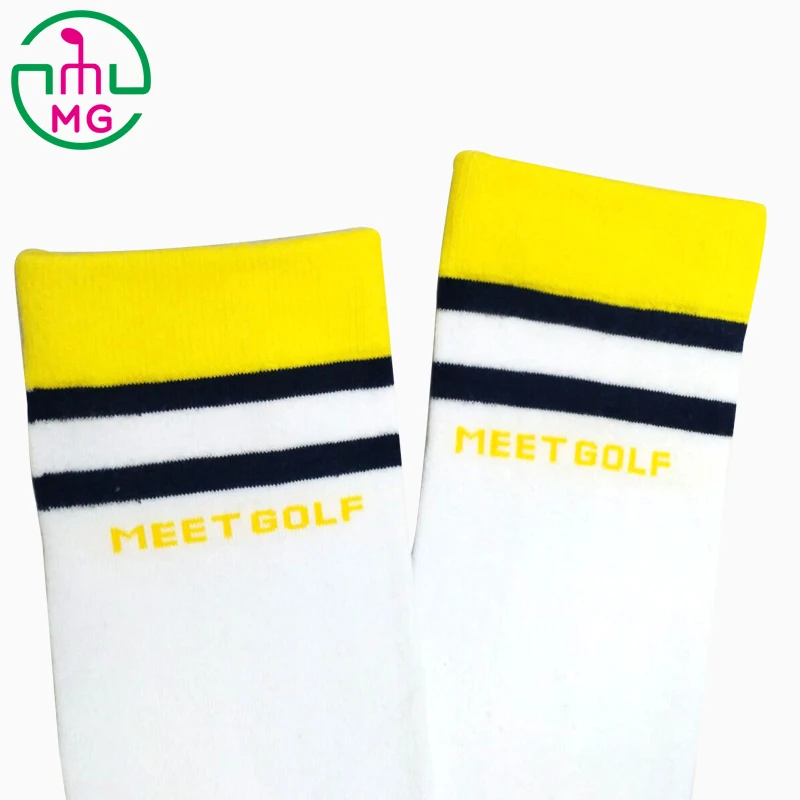 MG Women 4Seasons Fashion Sports Long Striped Cotton Outdoors Stockings Lady Over The Knee High Golf Socks 6 Colors Available