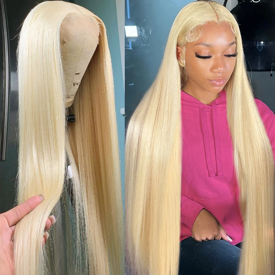 

13x6 HDTransparent Lace 613 Blonde Frontal Human Hair Wigs 613 Straight Wig Straight 13x4 Lace Front Human Hair Wigs180%