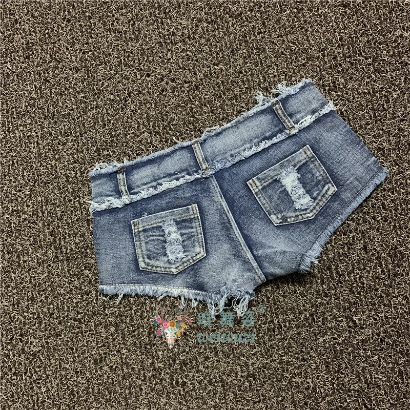 Vintage Denim Shorts back view