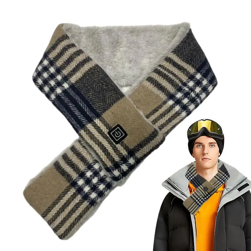 Outdoor Warm USB Heated Scarf Winter Neck Warmer With 3 Heating Levels Comfortable Neck Wrap Heating Pad Fast Heating Scarf 2