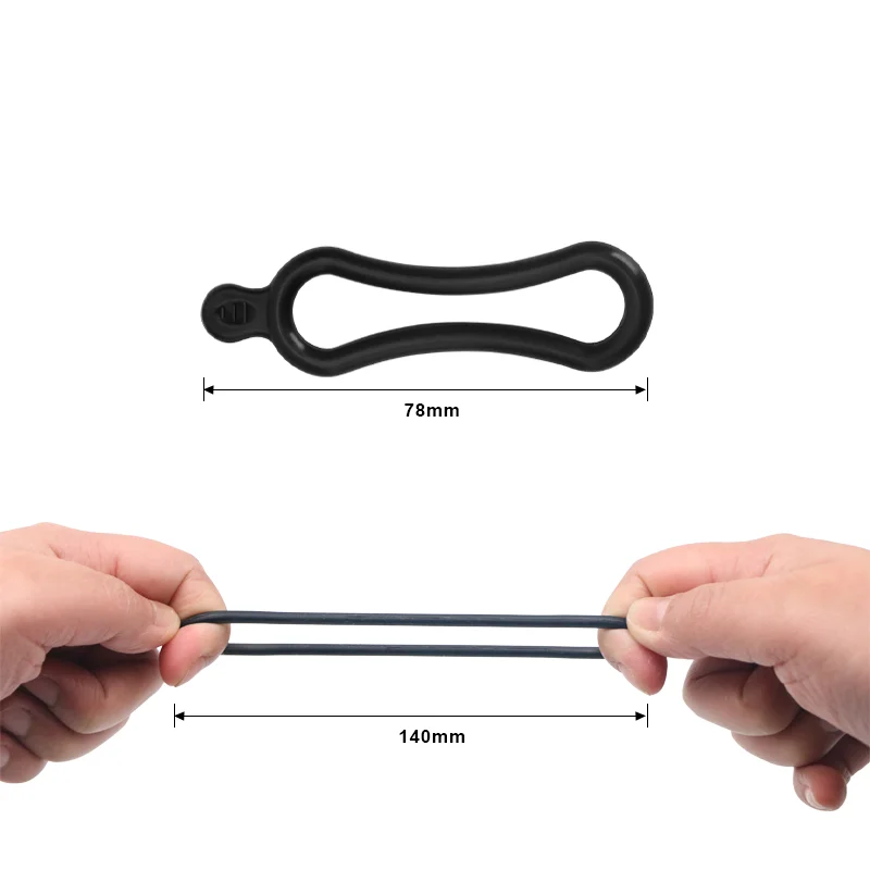 4pcs Compact Silicone Rubber Ring Bicycle LED Headlight Flashlight Head Fixing Parts Band MTB Bike Cycling Accessories RR7395 bicycle headlight strap