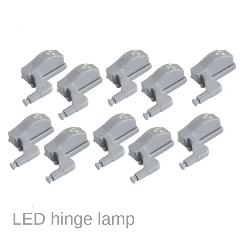 

10pcs LED Inner Hinge Lamp Under Cabinet Lights Universal Wardrobe Cupboard Sensor Lights for Bedroom Kitchen Closet Night Lamp