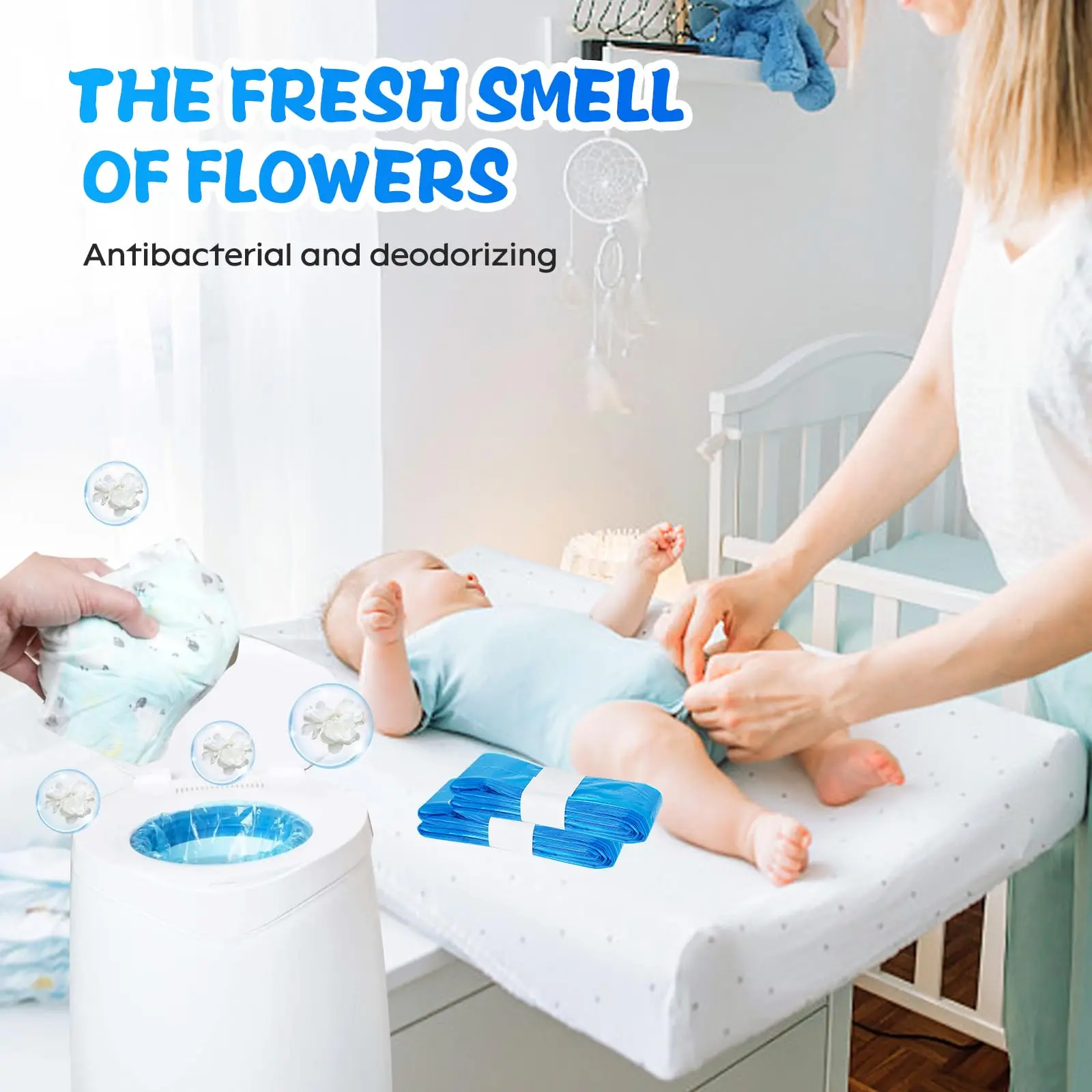 Refill Bags Baby Diaper Garbage Bags For Angelcare Trash Bucket Replacement Liners For Sangenic Tommee Tippee trash bags,disposable trash bags,garbage bags,diaper pail refills bags