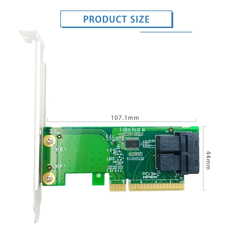 nvme SFF-8643 adaptador cartão apoio split PCIe-LRNV93N8