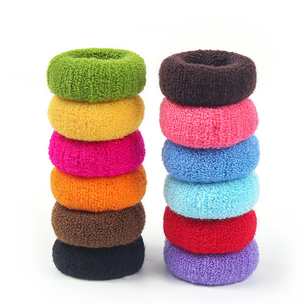 12 pz/borsa Donne Ragazze Fasce Elastiche Per Capelli Grandi Spessi Senza Soluzione di Continuità Legami Dei Capelli Nessun Danno Coda di Cavallo Titolare Fascia Accessori Per Capelli - immagine 5