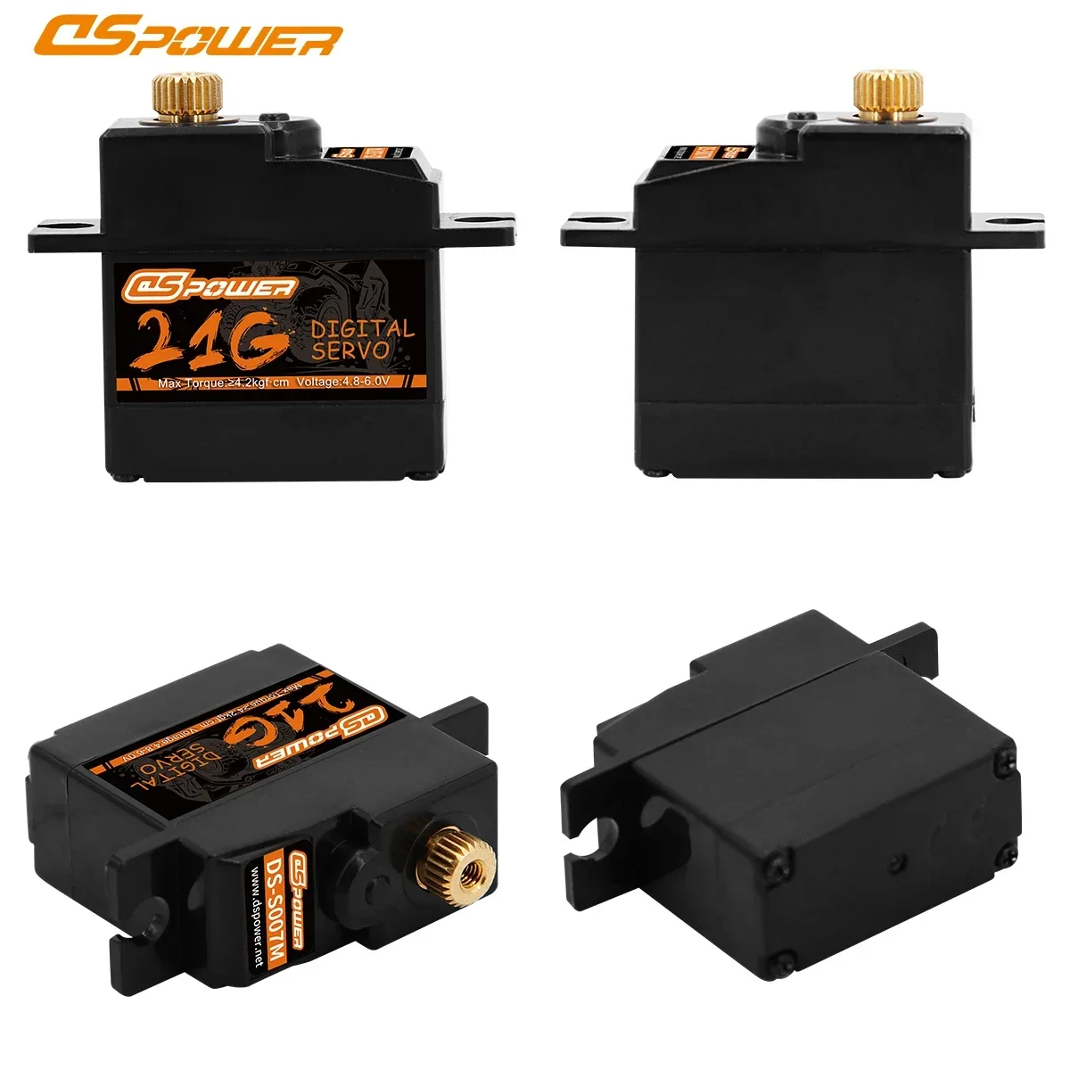 Dspower-ミニデジタルサーボメタルギア、21g、4.8 v、6.0v、dc