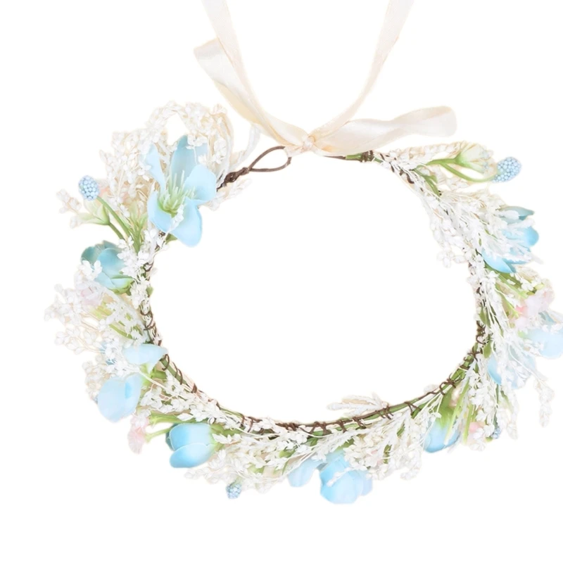 

Summer Bride Flower Hairband Flower Garlands Headband Bride Hairband Ornaments