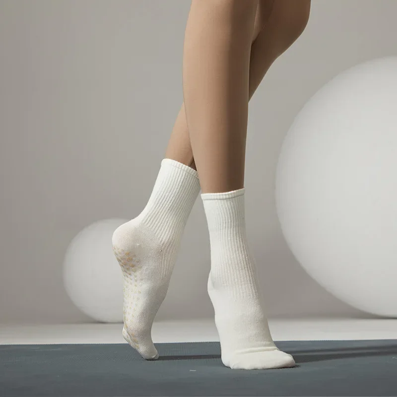 Yoga Socks Professional Non-slip Silicone Dance Sports Women Lady Cotton Breathable Fitness Gym Pilates