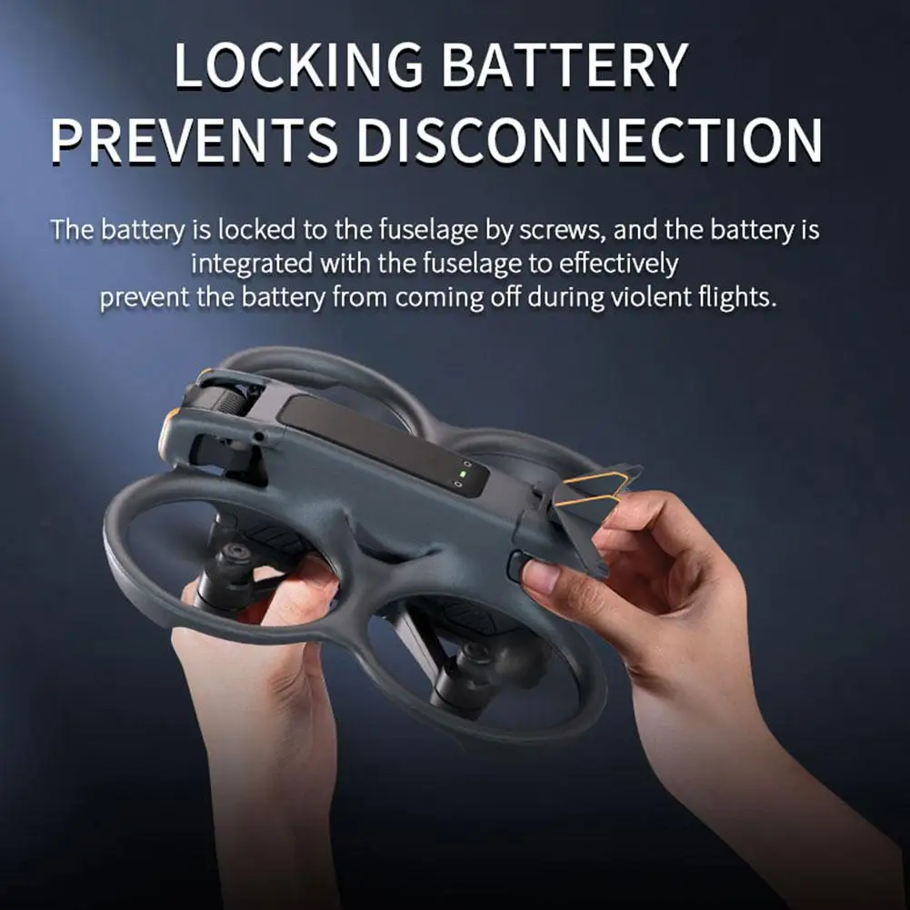 Drone Accessories Drone Repair Parts Drone Accessories Case For DJI AVATA2 Black Tail Wing Flight Tail Wing Removal Clip Quick-release Battery Protection Cover