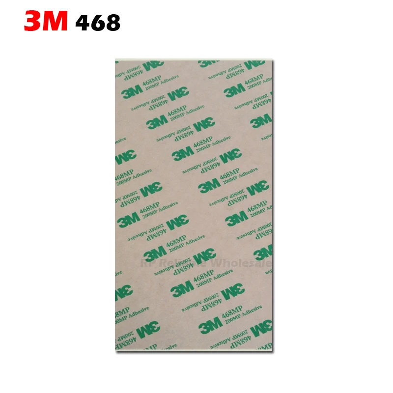 Cinta de transferencia adhesiva doble 3M 468, adhesivo de montaje, película de laminación pura, resistente a altas temperaturas, tamaño a elegir, compra de muestra