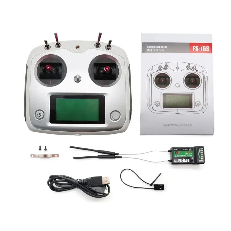 FLYSKY FS-i6S i6S 2.4G 10CH AFHDS 2A Centering Throttle Transmitter iA6B A8S iA10B Receiver RetailBox RC FPV Drone