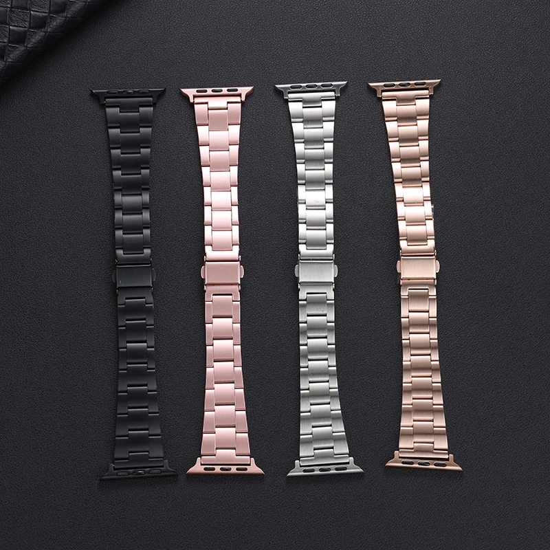 Metal Strap for Apple Watch Ultra 49mm 8 7 45mm 44mm 41mm 42mm 40mm 38mm Men/Women Replacement Correa for iwatch 6 5 4 3 SE Band