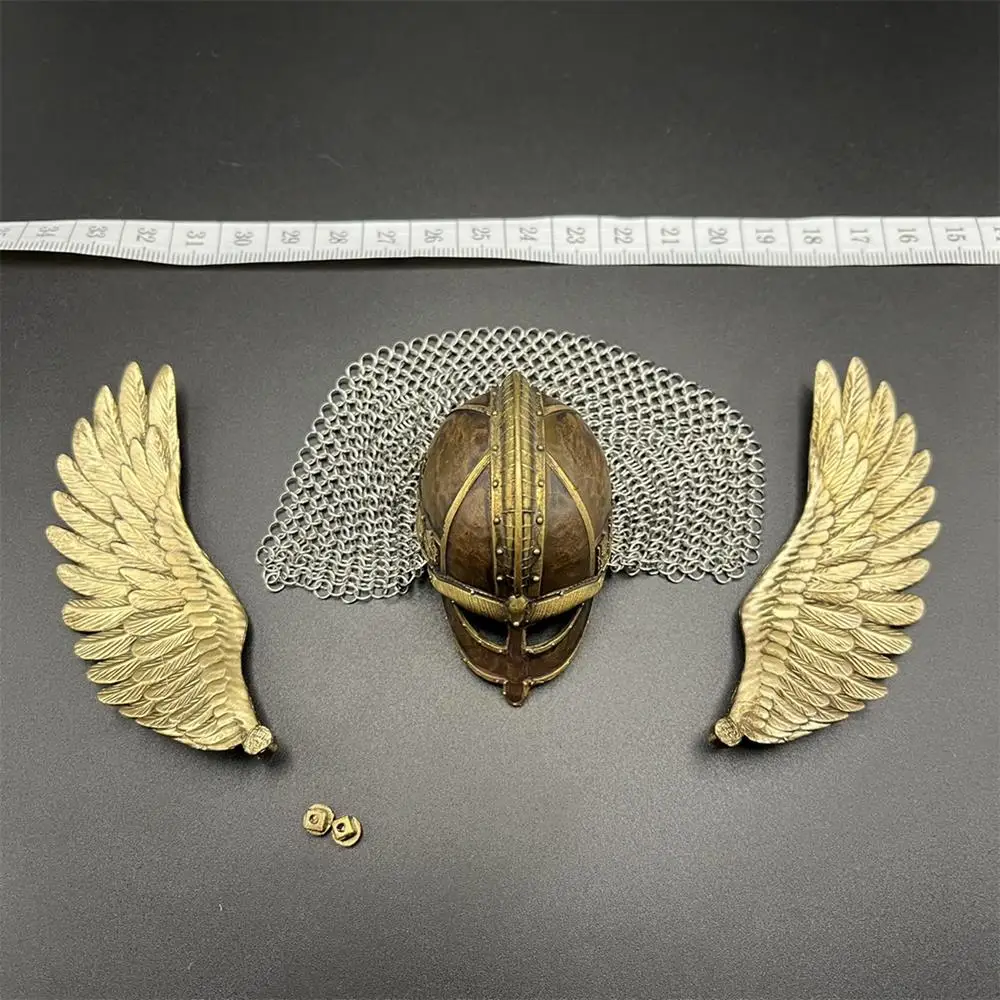 

COOMODEL EL003 1/6 победители викингов, легендарная версия, винтажная Мужская голова, крылья шлема, мантия ангела, модель для фанатов «сделай сам»