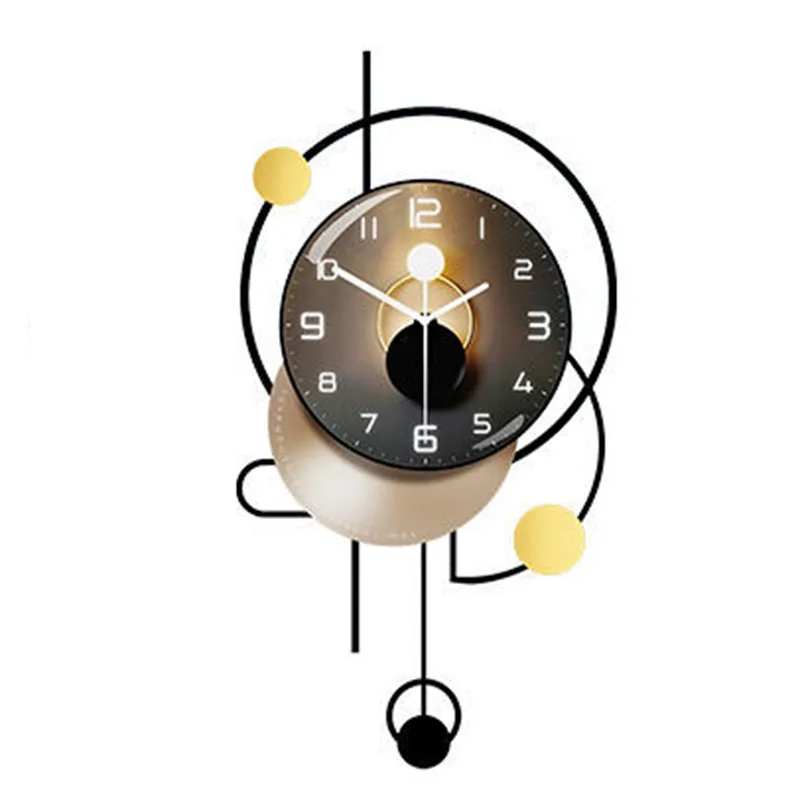Nordic Grande Orologio Da Parete Pendolo Meccanismo 3D Moda Gigante Orologio Da Parete Silenzioso Soggiorno Insolito Horloge Murale Home Decor Nu