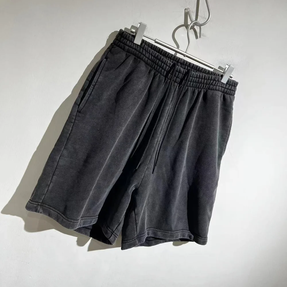 

High Street Washed Gradual Change Shorts Casual Pants Cotton Sweatpants Breathable Y2k Streetwear Joggers Men's Clothing