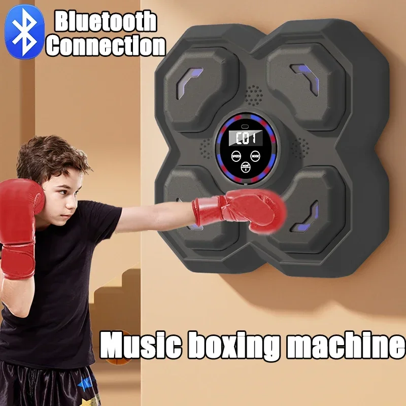 Smart Music Boxing Machine Adult/Children Sports Fitness Boxing Trainer Home Exercise Response Training Wall Target music boxing toys