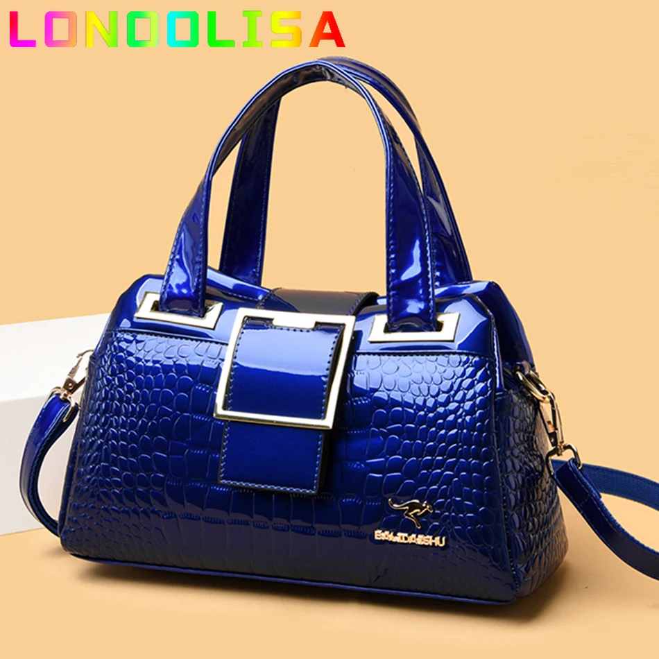Luxury Handbag Women Bag Designer Famous Brand Patent Leather Shoulder Crossbody Bags Large Capacity Tote Bolsos Sac A Main