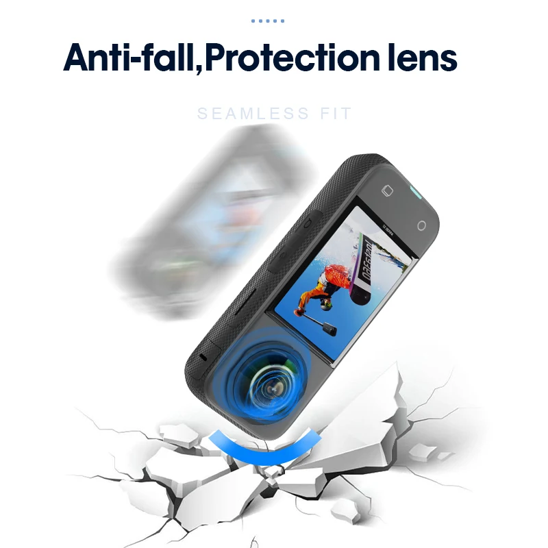 

Защитная крышка для объектива Insta360 X3 для панорамной спортивной камеры, защита от царапин и падений, аксессуары для зеркальной защиты