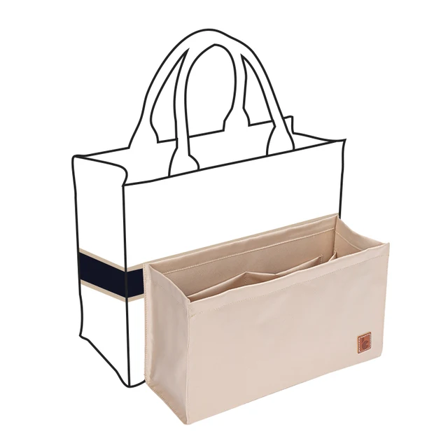 Organizador Interno de Bolsas de Mão de Cetim para Bolsa de Livro