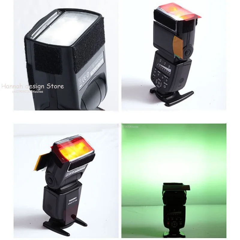 12 Colors/set Camera Color Filters Photography Gel Filter Flash Diffuser Softbox Studio Lighting Filters For Cameras Photography