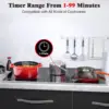 30Inch Electric Cooktop 5Burners Electric Stove Ceramic Cooktop Drop-in Electric Radiant Cooktop with Front and Back Metal Frame 4