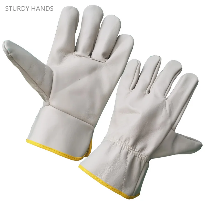 

Перчатки для защиты сварочных работ, короткие стильные Огнестойкие Рабочие перчатки с проволокой и маслостойкими, для сварки, рабочие защитные перчатки для улицы, 1 пара