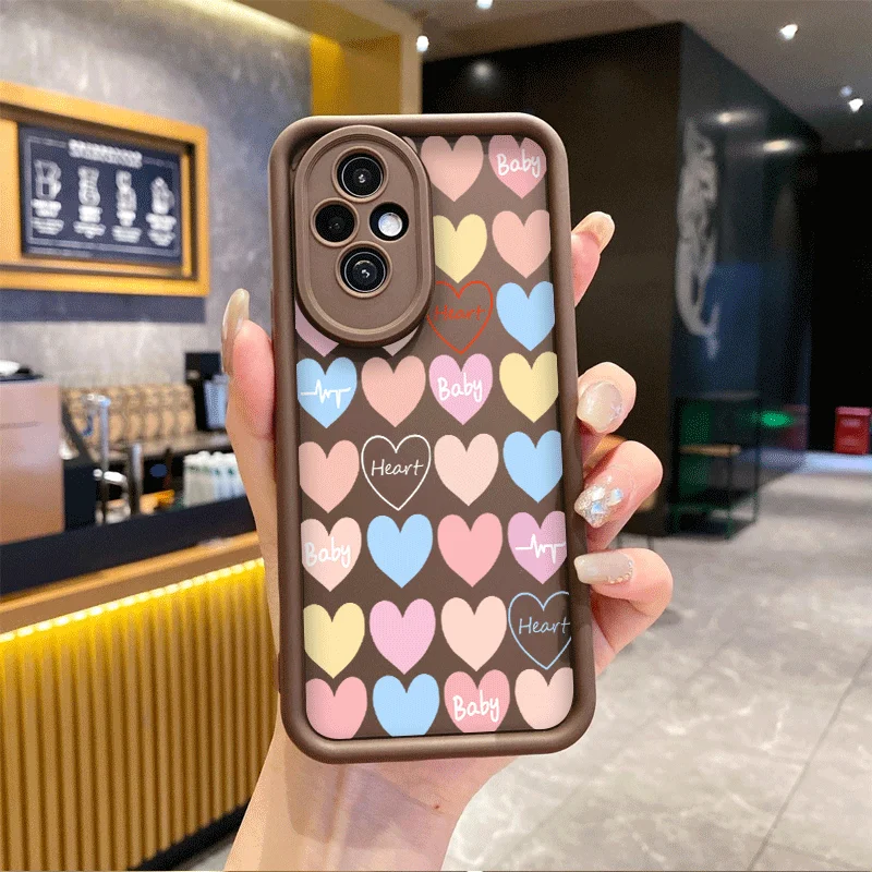 Adorable Heart Pattern Soft Silicone Phone Case