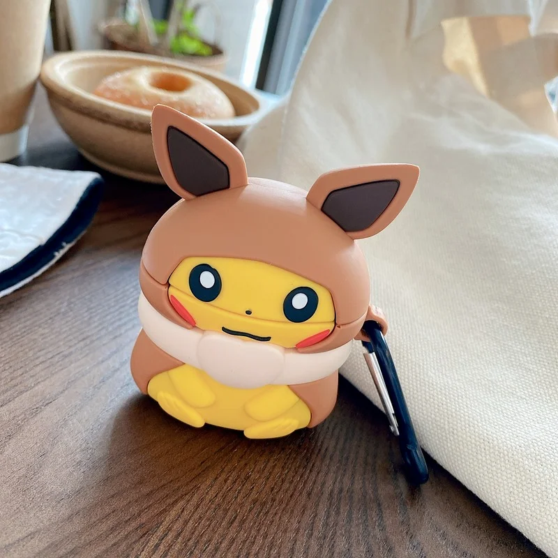 Pokemon Pikachu Silicone Case for Apple AirPods 1 2 Pro Cartoon Character  Modeling 3D Wireless Earphone Shell Animation Cute