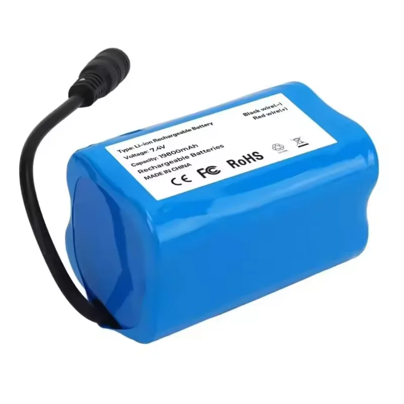 2025 7.4V 19800mAh lithium battery For T188 T888 2011-5 V007 C18 H18 So on Remote Control RC Fishing Bait Boat Parts +charger 5