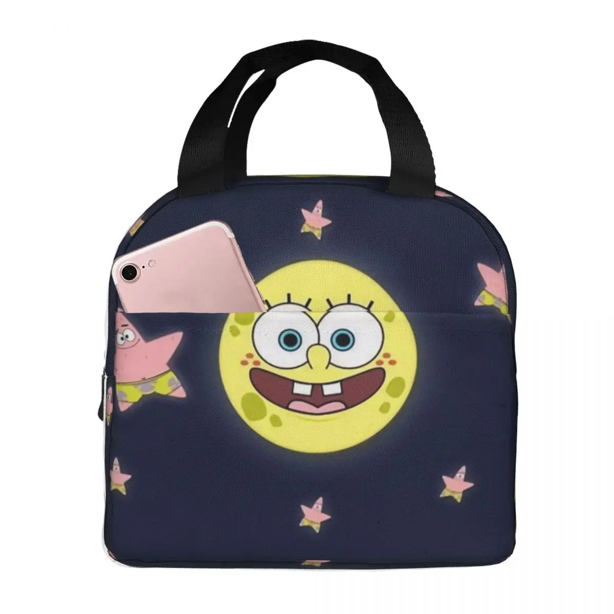 

Bob Anime Insulated Lunch Bag Insulated Bento Pack Aluminum Bag Cartoon Meal Pack Ice Pack Student Bento Lunch Handbag