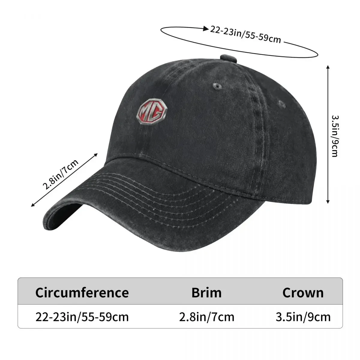 Mg motor Baseball Cap Fishing cap Rugby Caps for Men Women's