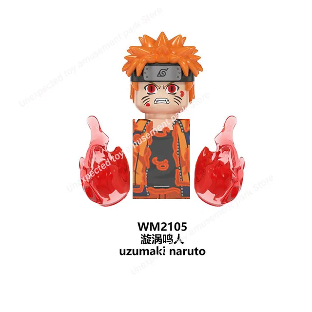 WM6109 Naruto building blocks Bricks assembly Kakashi Sasuke Uchiha Madara Anime Mini Action Figures Heads Toys kids Gifts WM2105