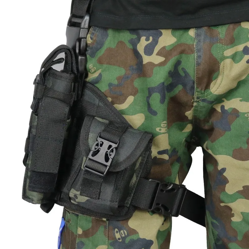 Nylon Tactical Thigh Holster for Outdoor Hunting and Shooting