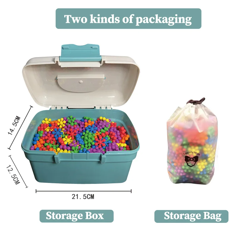 400 Pieces Plum Blossom Building Blocks Bricks STEM Toy Kids Montessori Educational Building Interlocking Puzzle Toys Discs Gift