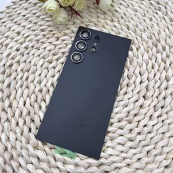 Premium 3D Glass Back Cover with Camera Lens & Adhesive (Black)