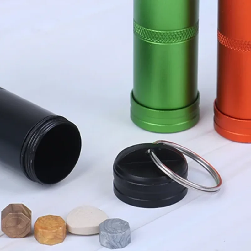Compact Waterproof Capsule Seal Bottle - Outdoor EDC Survival Pill Box Case