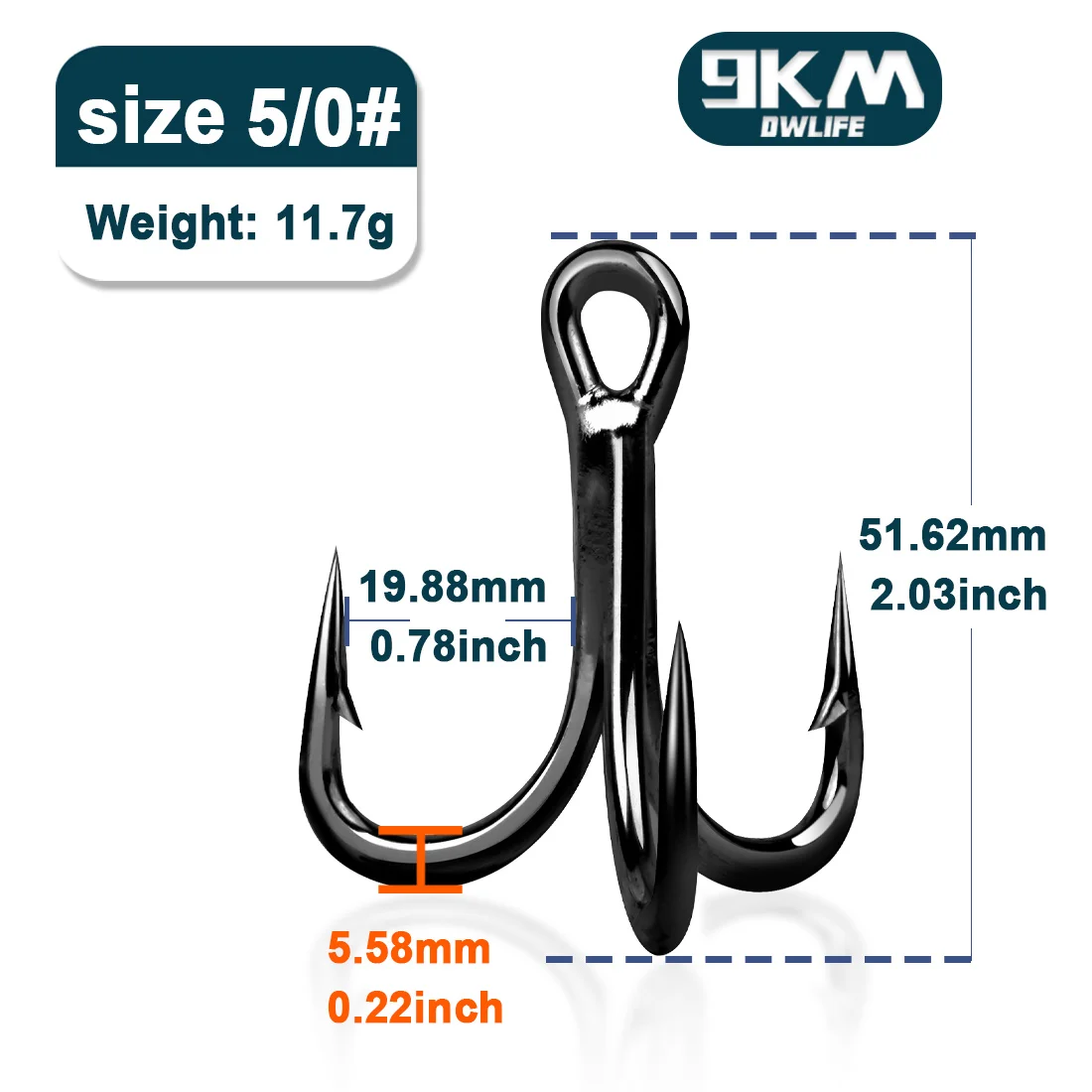 180pcs Treble Fishing Hooks Set - High Carbon Steel, Sharp Barbed Hooks For Freshwater & Saltwater