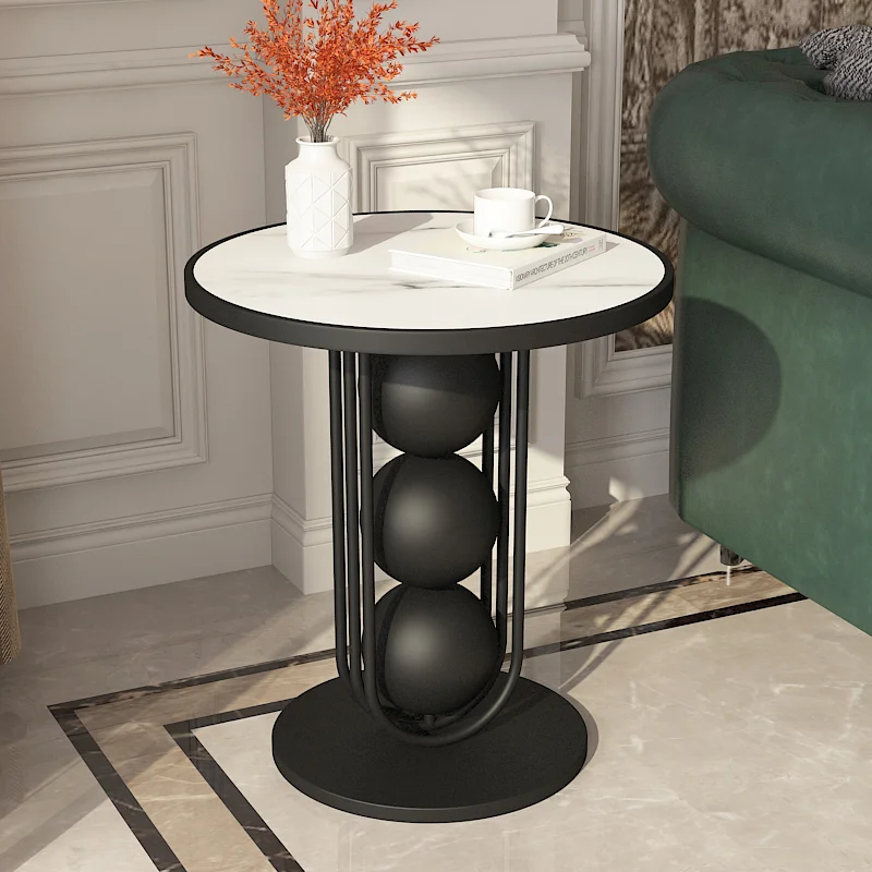 

Круглый металлический журнальный столик MR50CT, роскошный современный кофейный столик черного цвета, обеденная Скандинавская домашняя мебель