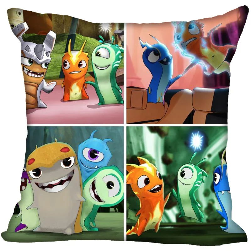 Slugterra-funda de almohada de Anime para dormitorio, funda de