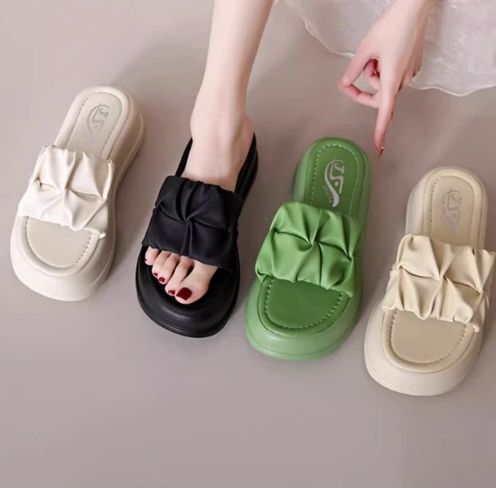 

F041708 Summer White light color breathable Sole Platform Sandals Casual Non-slip Homewear