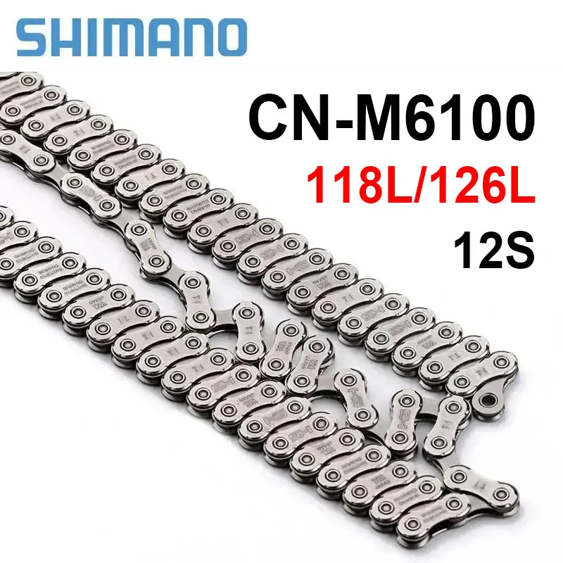 Shimano-deore m6100マウンテンバイクチェーン,12スピード,12 s