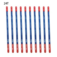 10 PCS 14T/18T/24T Hand Saw Blades Set 300mm BiMetal M35 Stee Hacksaw Blade Multifunctional For Home DIY Wood Fast Cutting Tools 2