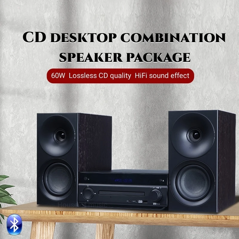 

Bluetooth 5,0 DVD настольные колонки для домашнего кинотеатра CD проигрыватель Hi-Fi звучание высокого уровня Точная комбинация стерео Super Bass звуковая система
