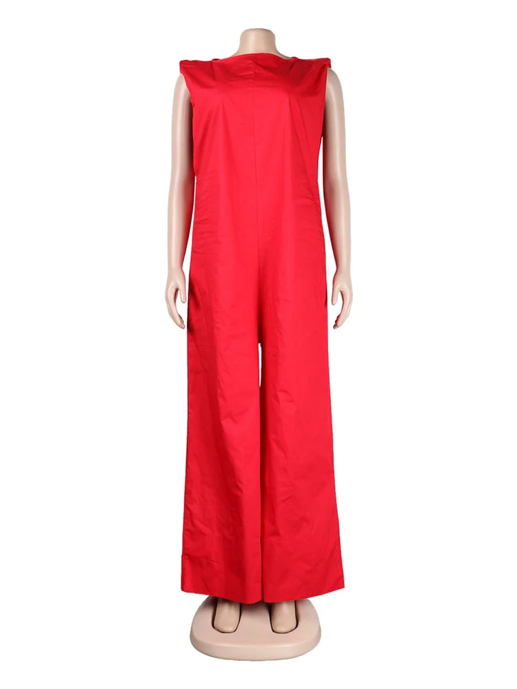 Wmster Summer Clothes Women 2024 Leisure Lady Romper Sleeveless Wide Leg Long New in Summer Clothes Wholesale Dropshipping