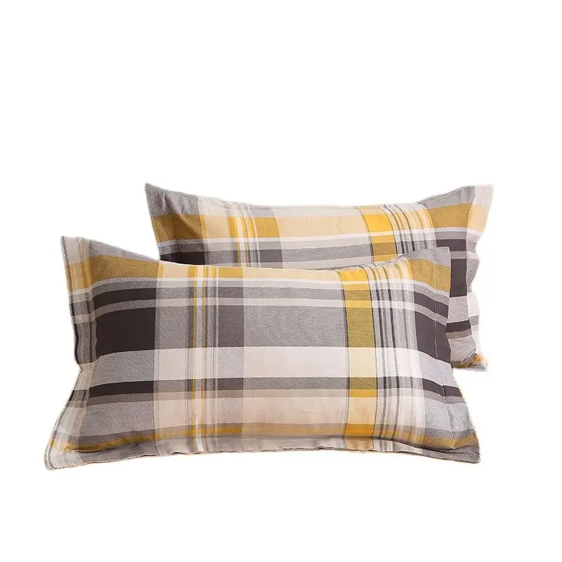 

2PCS 100% Cotton Pillowcase Soft Comfortable Reactive Pillow Cover 48*74cm