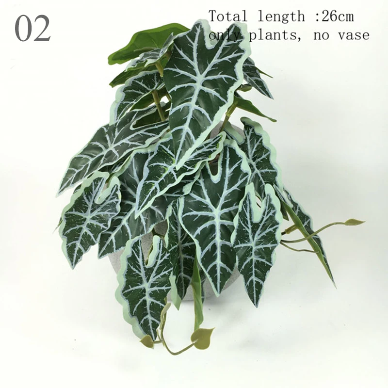 Artificial Plants Terrarium Vine Wall Hanging Flower Rattan Simulation Plastic Leaf Green Grass Home Decor